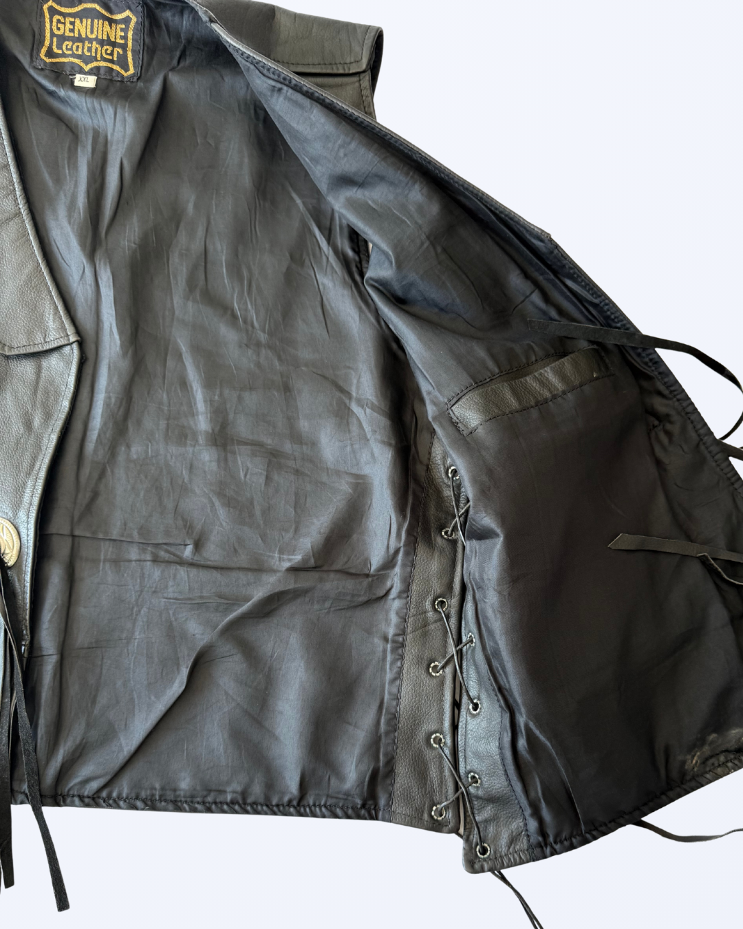 Cowboy Weste mit Fransen Boho Festival Echtleder Teos Vintage Onlineshop