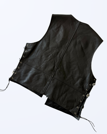 Cowboy Weste mit Fransen Boho Festival Echtleder Teos Vintage Onlineshop