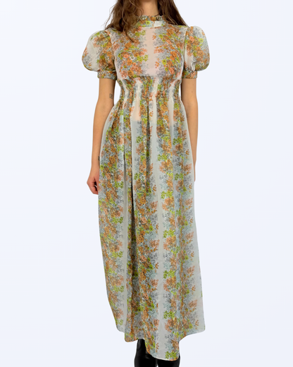 Vintage Escapade Sydney Maxikleid Semitransparent