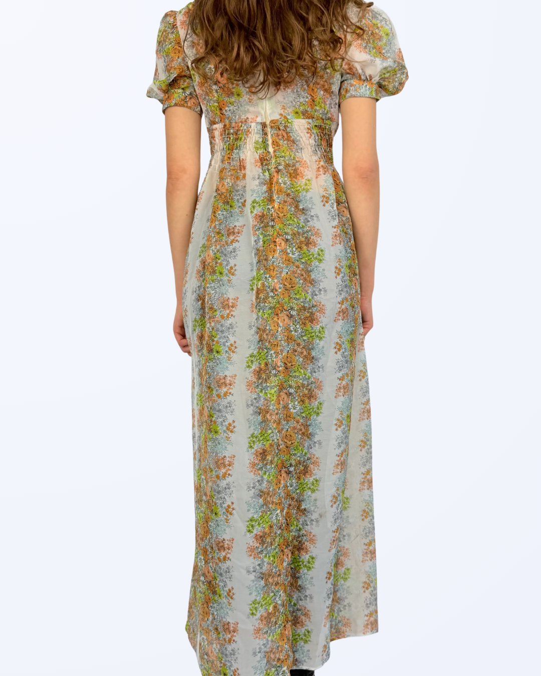 Vintage Escapade Sydney Maxikleid Semitransparent