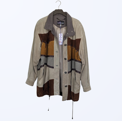 Vintage Giorgio Mobiani Patchwork Lederjacke Teos Vintage Onlineshop