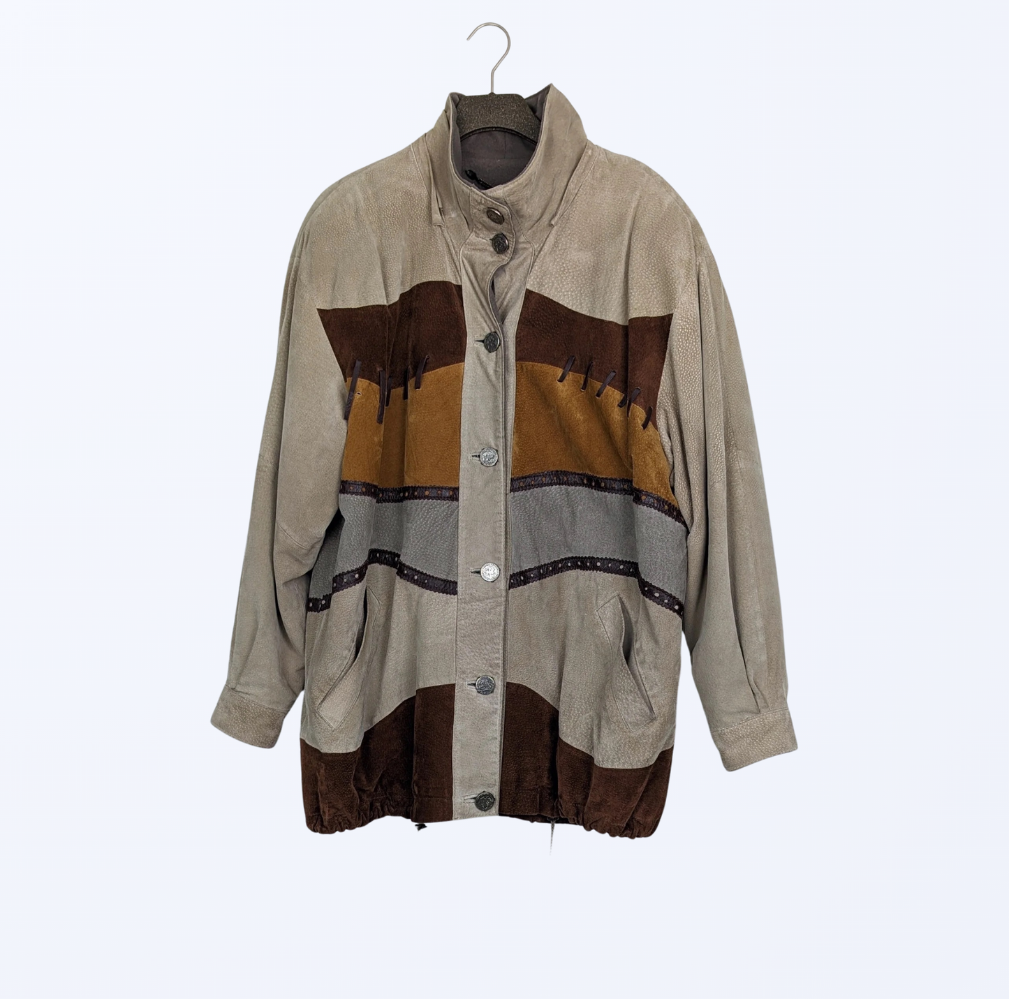 Vintage Giorgio Mobiani Patchwork Lederjacke Teos Vintage Onlineshop