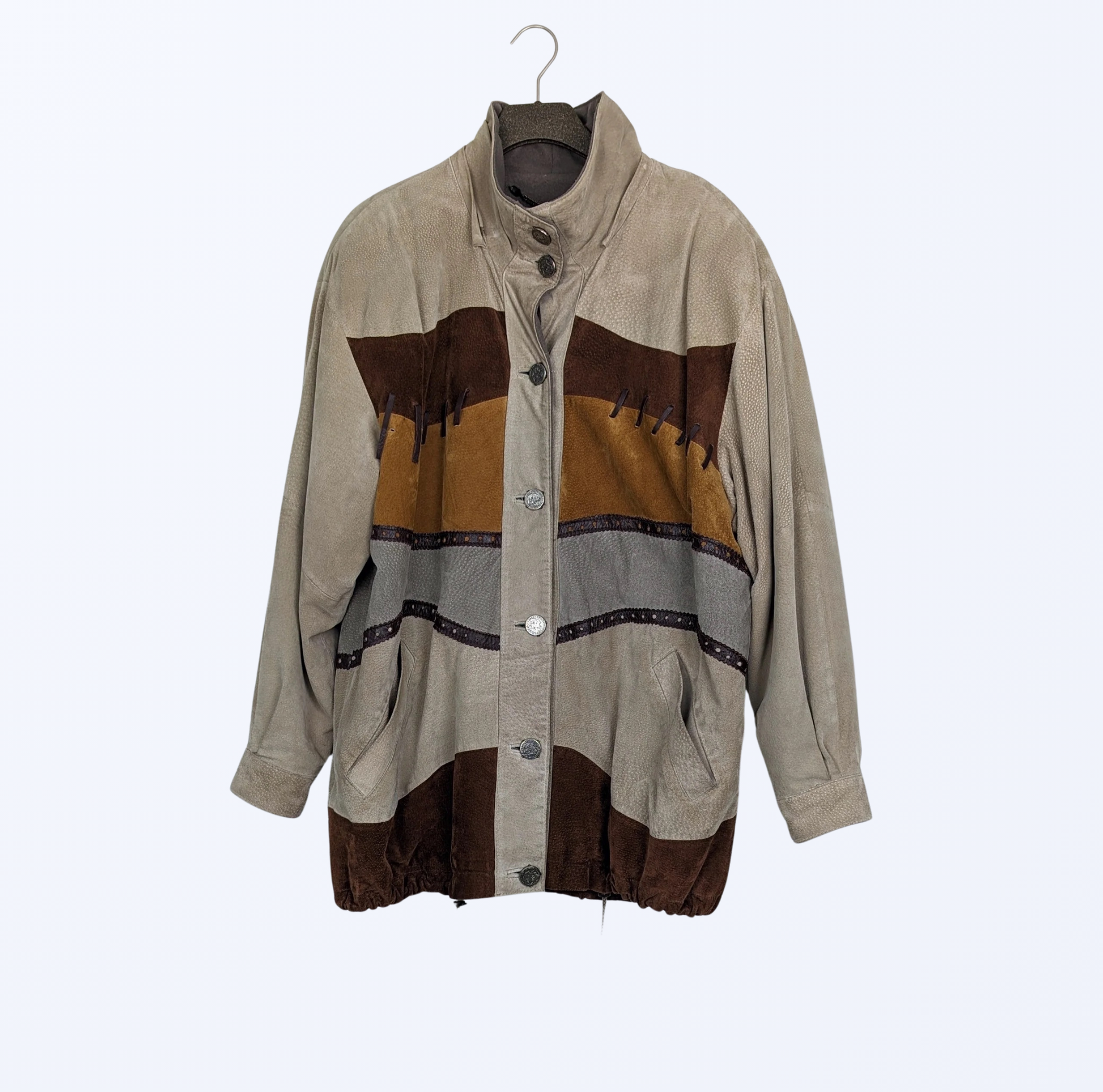 Vintage Giorgio Mobiani Patchwork Lederjacke Teos Vintage Onlineshop