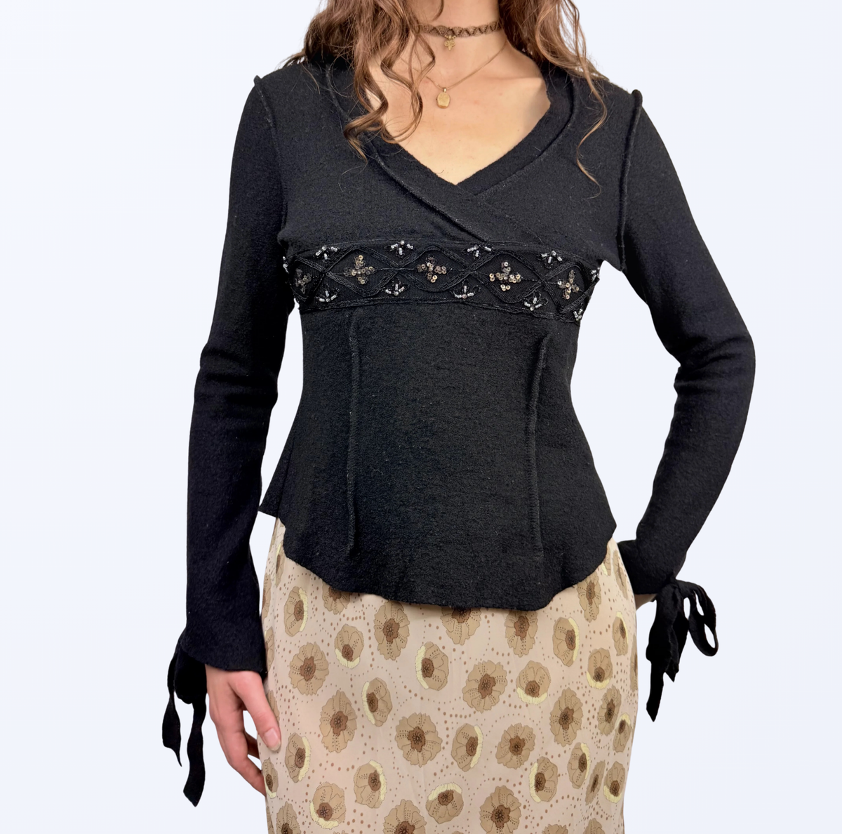 Vintage Giuditta Pullover Fairy Chic Aesthetic Teos Vintage Onlineshop