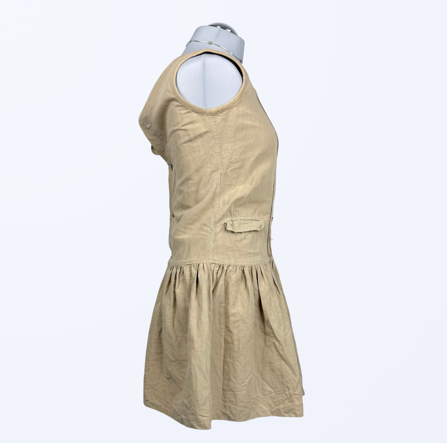 Vintage Kleid beige medieval boho fairy style Teos Vintage Onlineshop