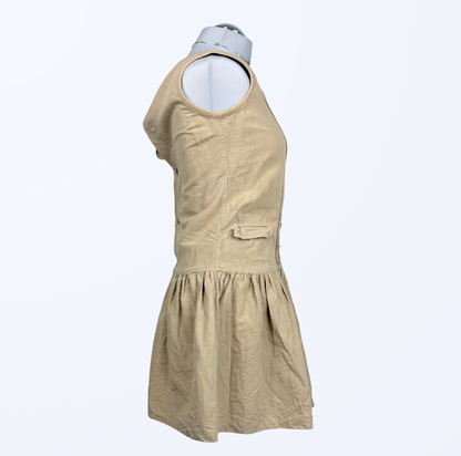 Vintage Kleid beige medieval boho fairy style Teos Vintage Onlineshop