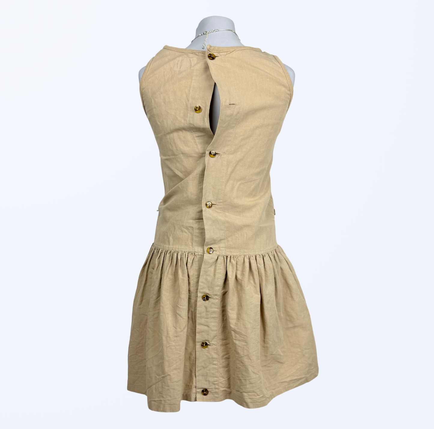 Vintage Kleid beige medieval boho fairy style Teos Vintage Onlineshop