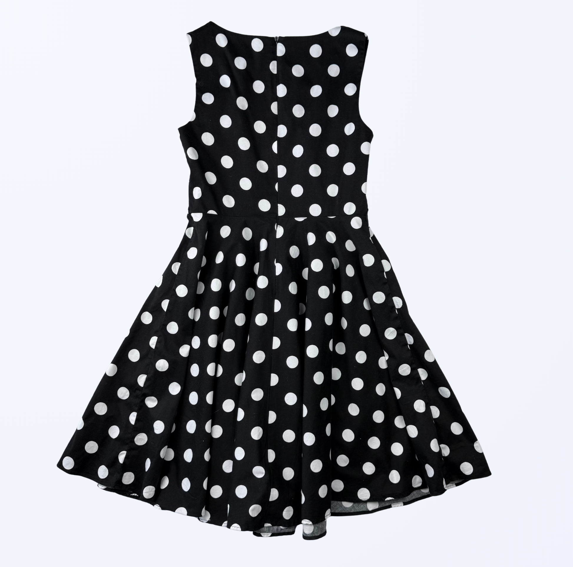 Vintage Grace Karin Polka Dots Midikleid schwarz weiß