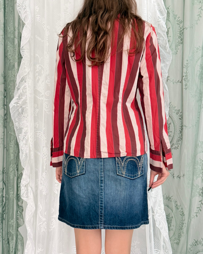 Vintage Joop Bluse gestreift 90s Style Vintage Designer Teos Online Shop