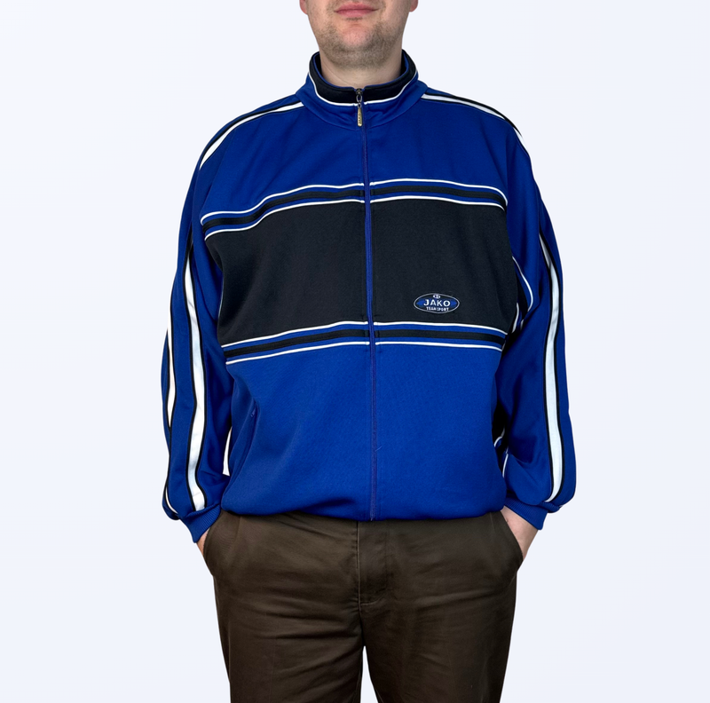 Vintage Jako Trackjacket Trainingsjacke Blau/schwarz Teos Vintage Onlineshop