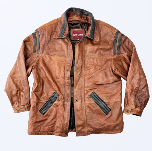 Vintage Lederjacke 90s y2k 2000s Style Teos Vintage Onlineshop