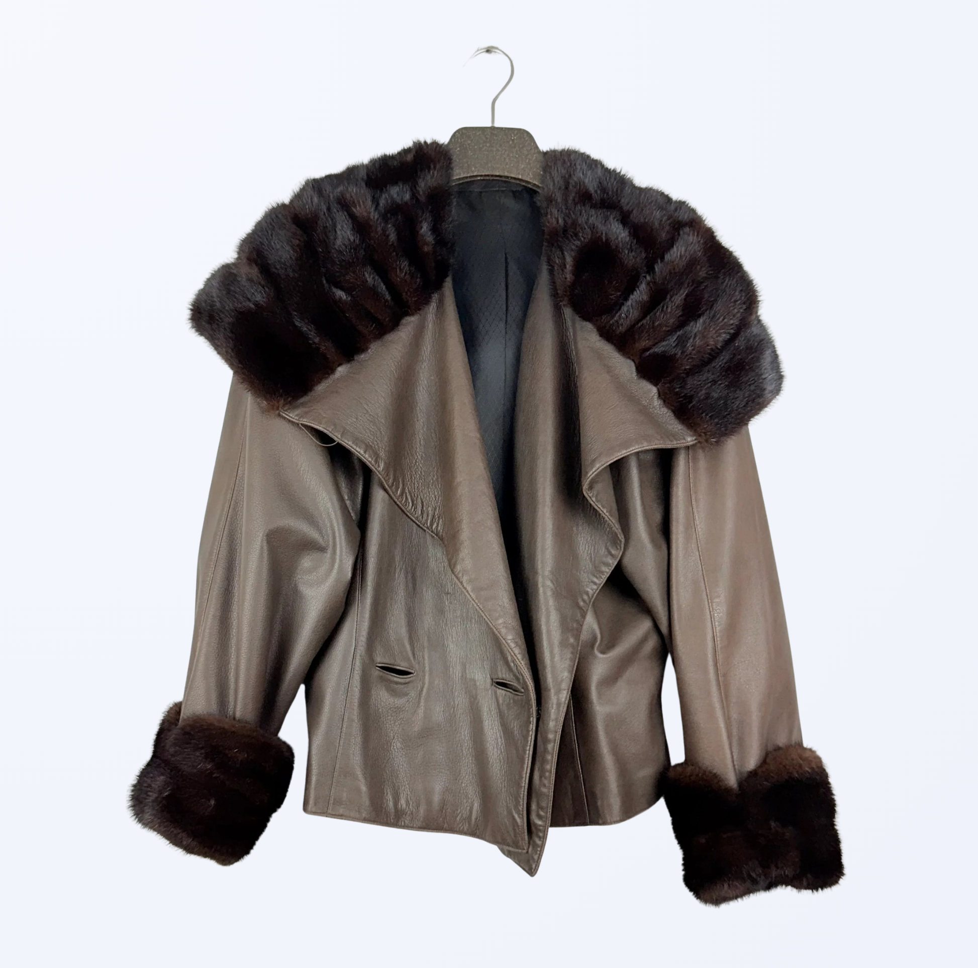Vintage Lederjacke Y2K Retro Chic Style Teos Vintage Onlineshop