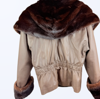 Vintage Lederjacke Y2K Retro Chic Style Teos Vintage Onlineshop