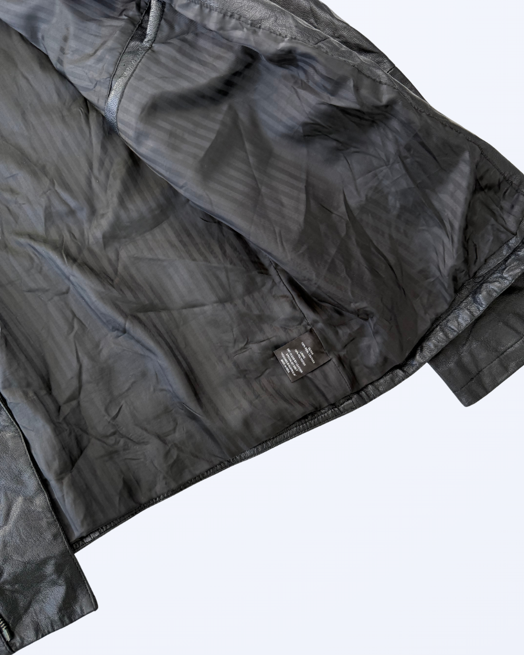 Vintage Lee Lederjacke schwarz Bikerjacke 90s Style Lederjacke Teos Vintage Onlineshop