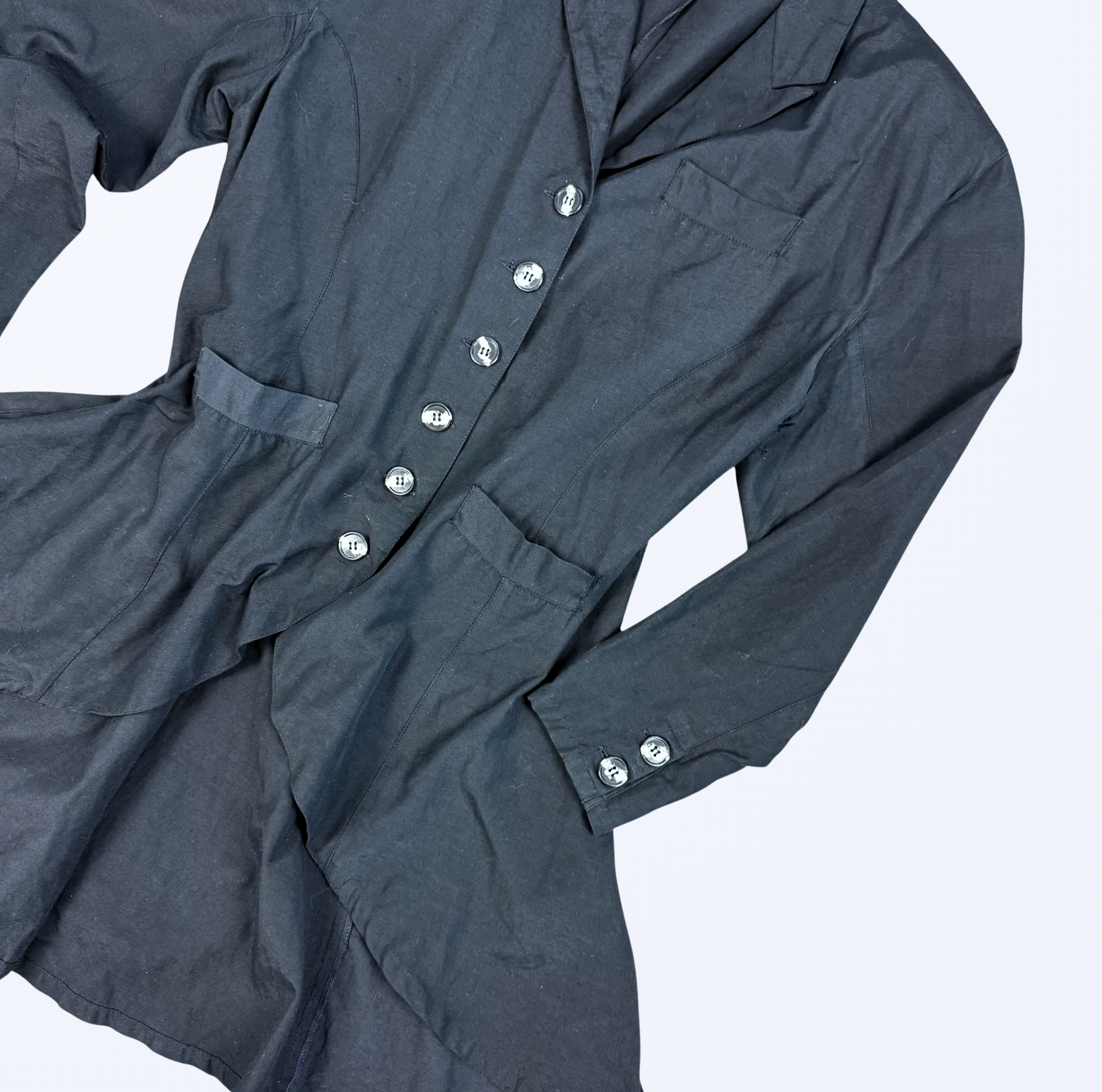 Vintage Mac Maggi Blazer Schnürung schwarz Teos Vintage Onlineshop