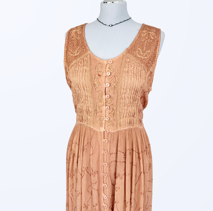 Vintage Maxikleid Whimsical Whimsy Medival Boho Teos Vintage Onlineshop