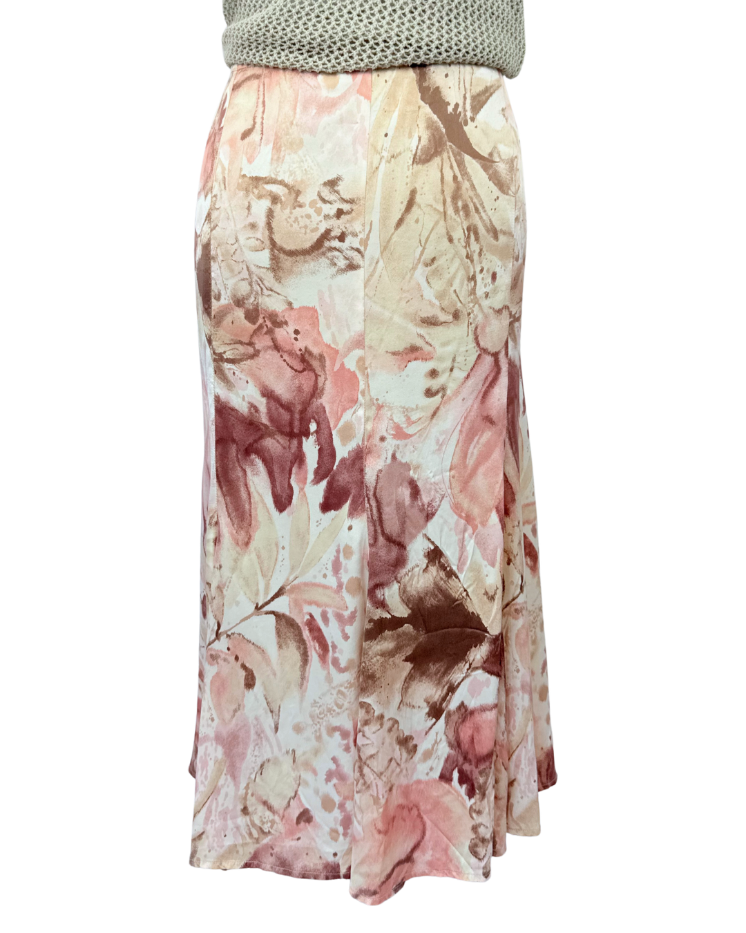 Vintage Midirock 100 % Seide Seide Maxirock Midirock romantic fairy boho Teos vintage Onlineshop