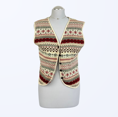 Vintage Miss Etam Weste boho Western cowgirl cottage core Teos Vintage