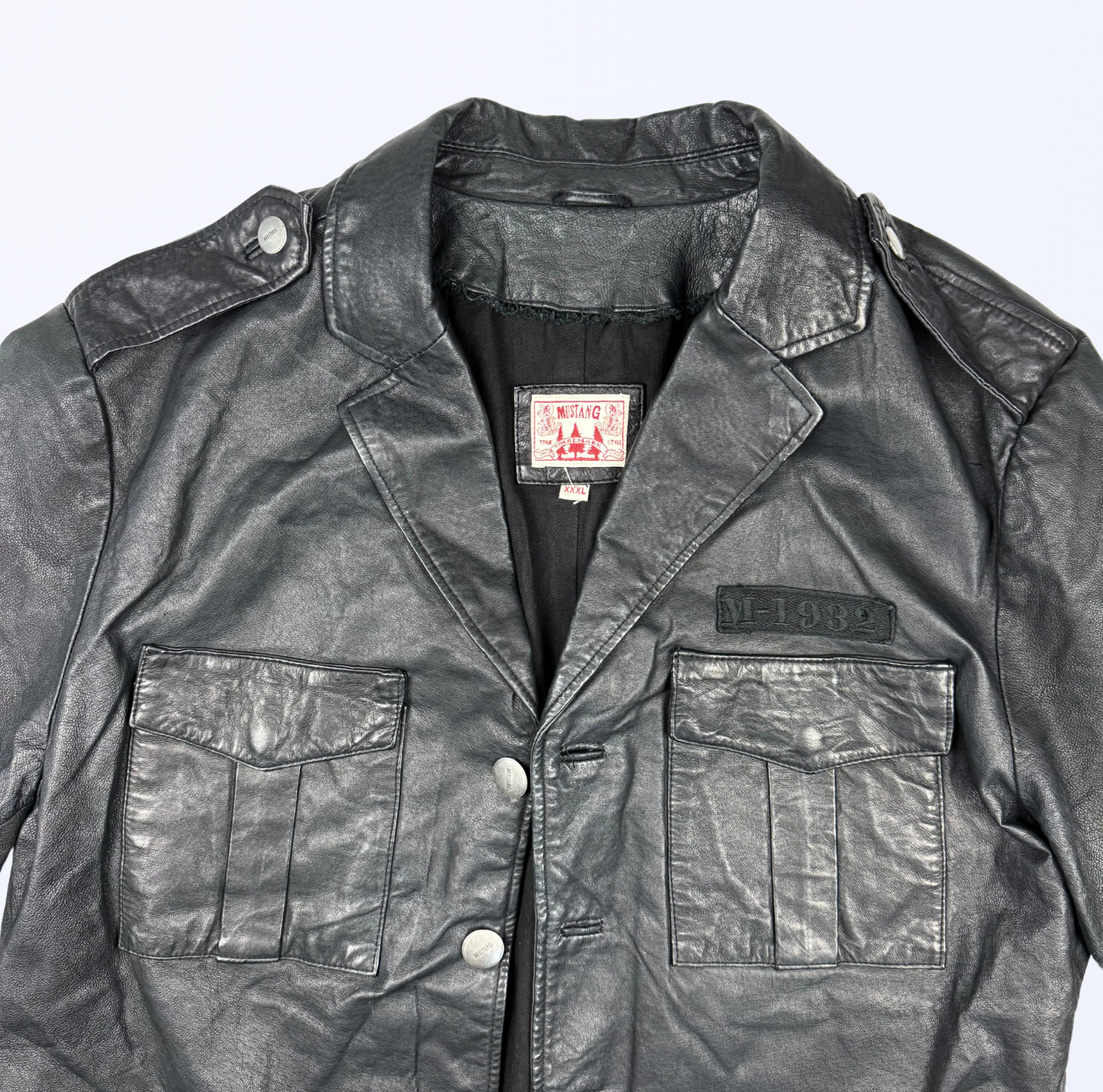 Vintage Mustang Lederjacke Teos Vintage Onlineshop