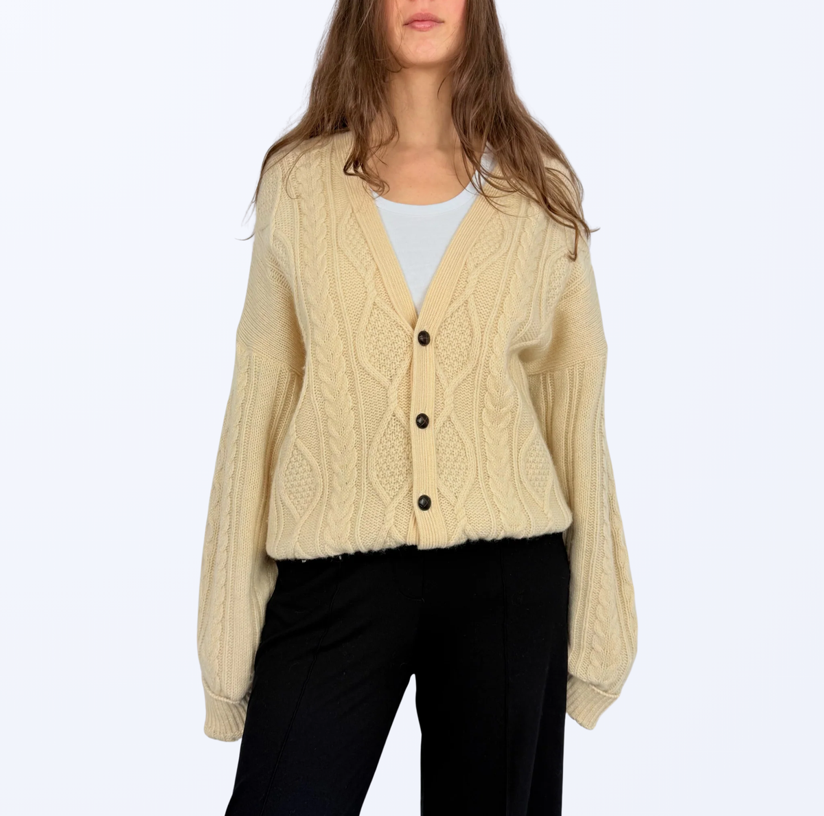 Vintage Old River Cardigan Wolle Retro Teos Vintage Onlineshop