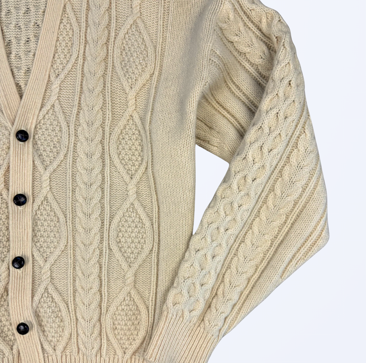 Vintage Old River Cardigan Wolle Retro Teos Vintage Onlineshop