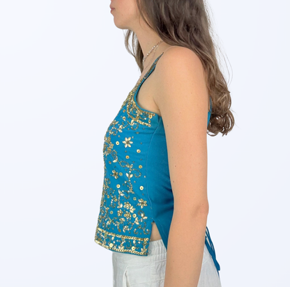 Vintage Pailletten Top Teos Vintage Onlineshop