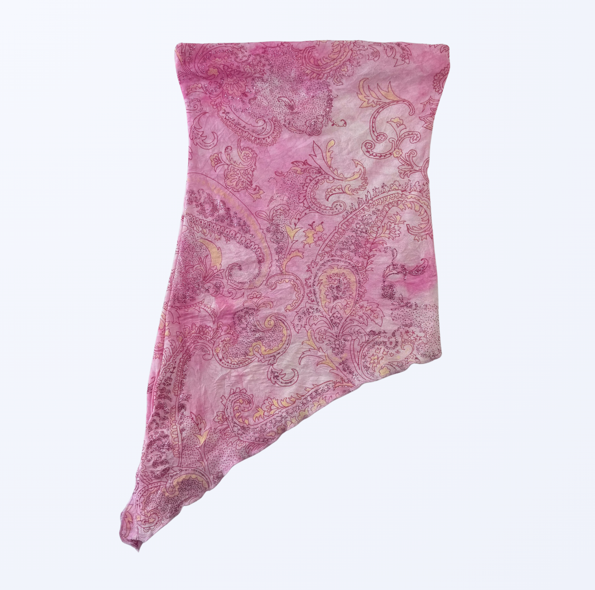 Vintage Pimkie trägerloses Top asymmetrisch