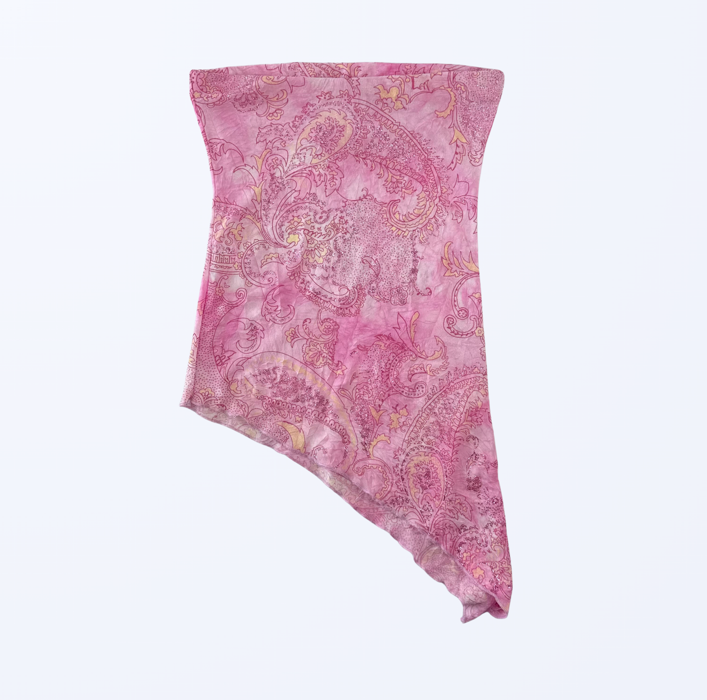 Vintage Pimkie trägerloses Top asymmetrisch