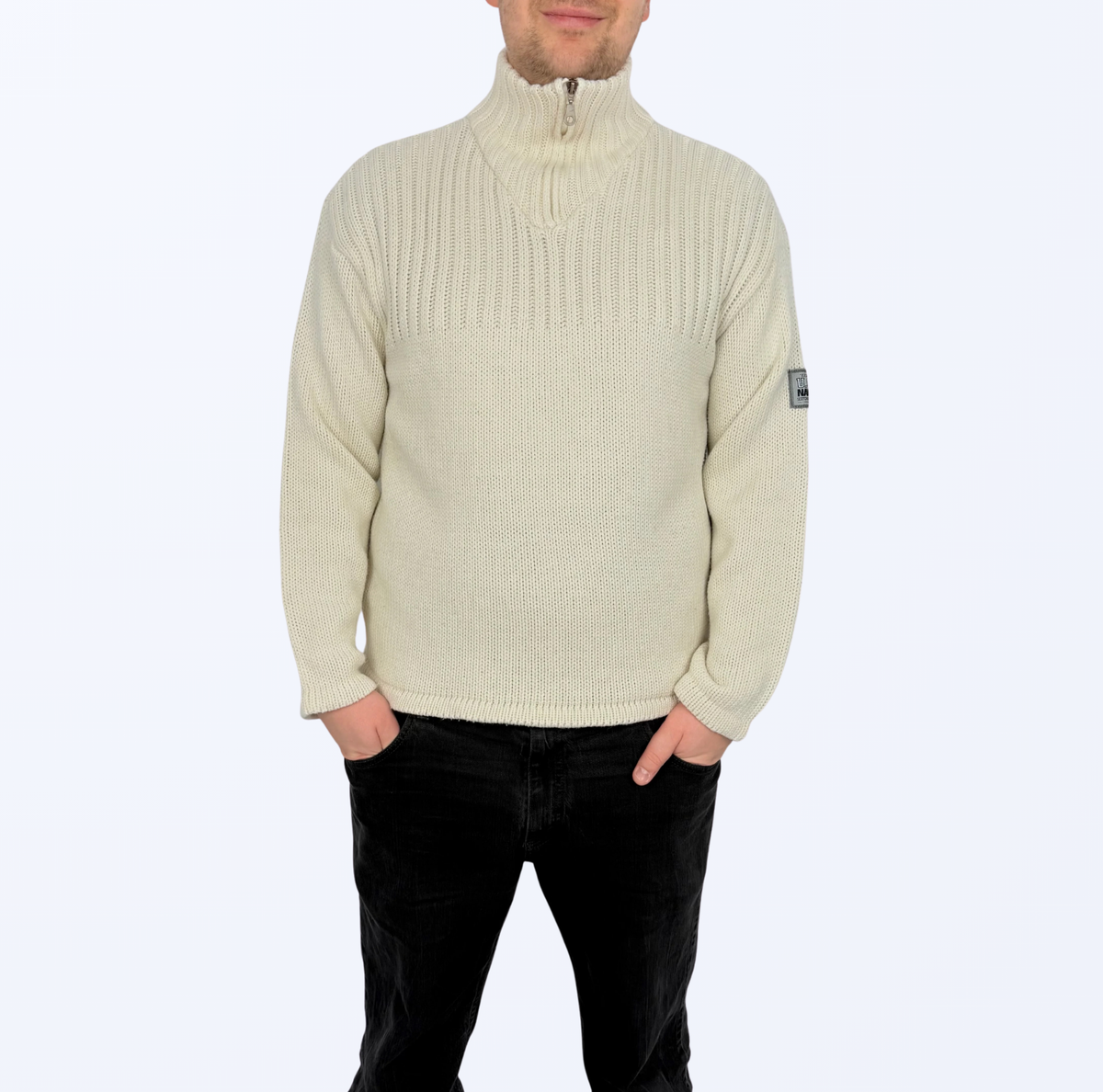 Vintage Strickpullover Halfzip Teos Vintage Onlineshop