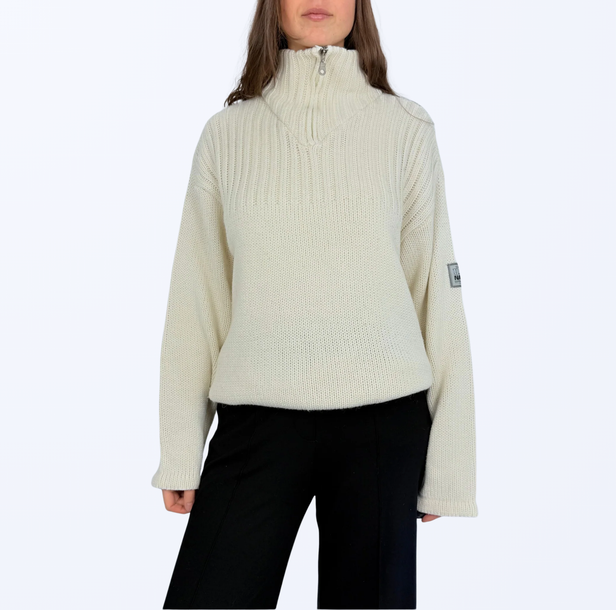 Vintage Strickpullover Halfzip Teos Vintage Onlineshop