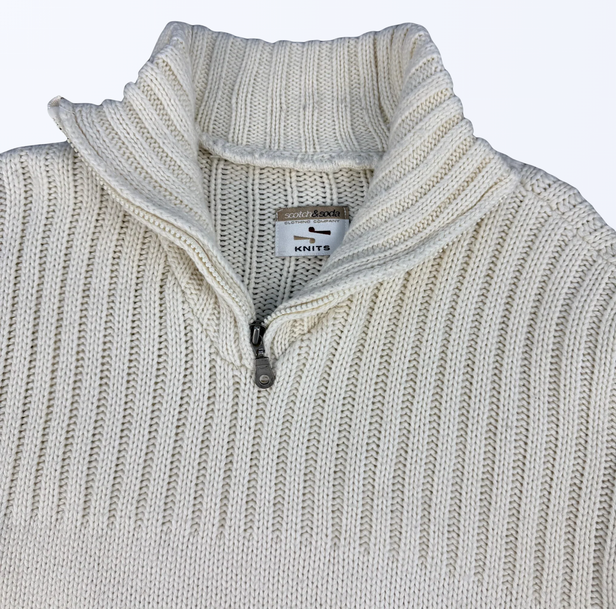 Vintage Strickpullover Halfzip Teos Vintage Onlineshop