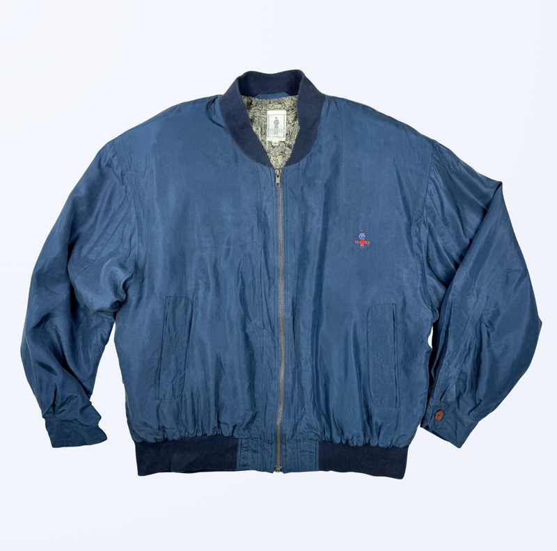 Vintage Seiden Blouson Bomberjacke 90s Style