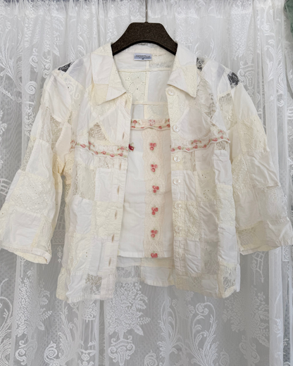 Vintage Sportalm Kitzbühl Set Top Jäckchen romantisch 90s Style whimsical
