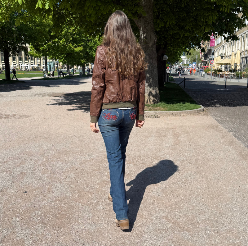 Vintage y2k apple Bottoms by Nelly Flared Jeans Bootcut Schlaghose