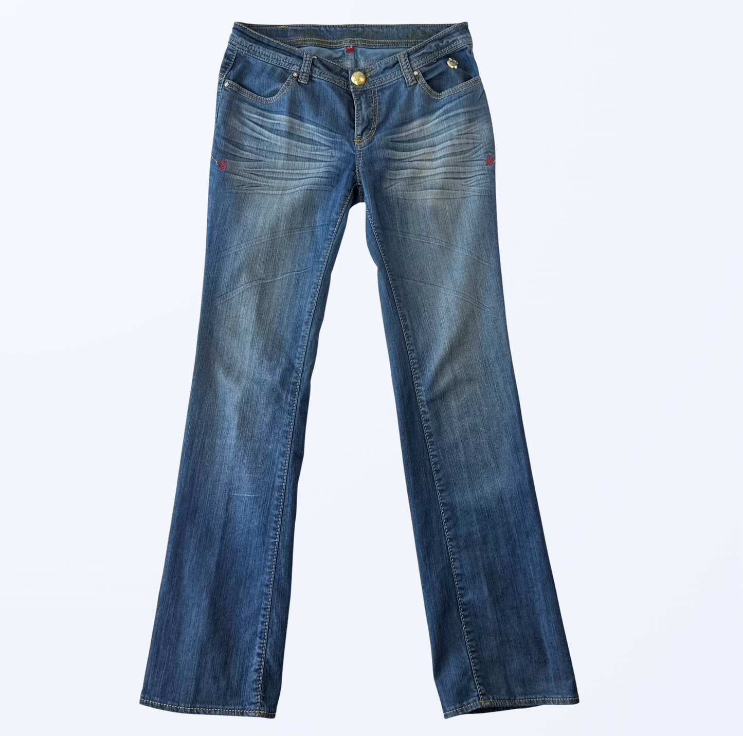 Vintage y2k apple Bottoms by Nelly Flared Jeans Bootcut Schlaghose