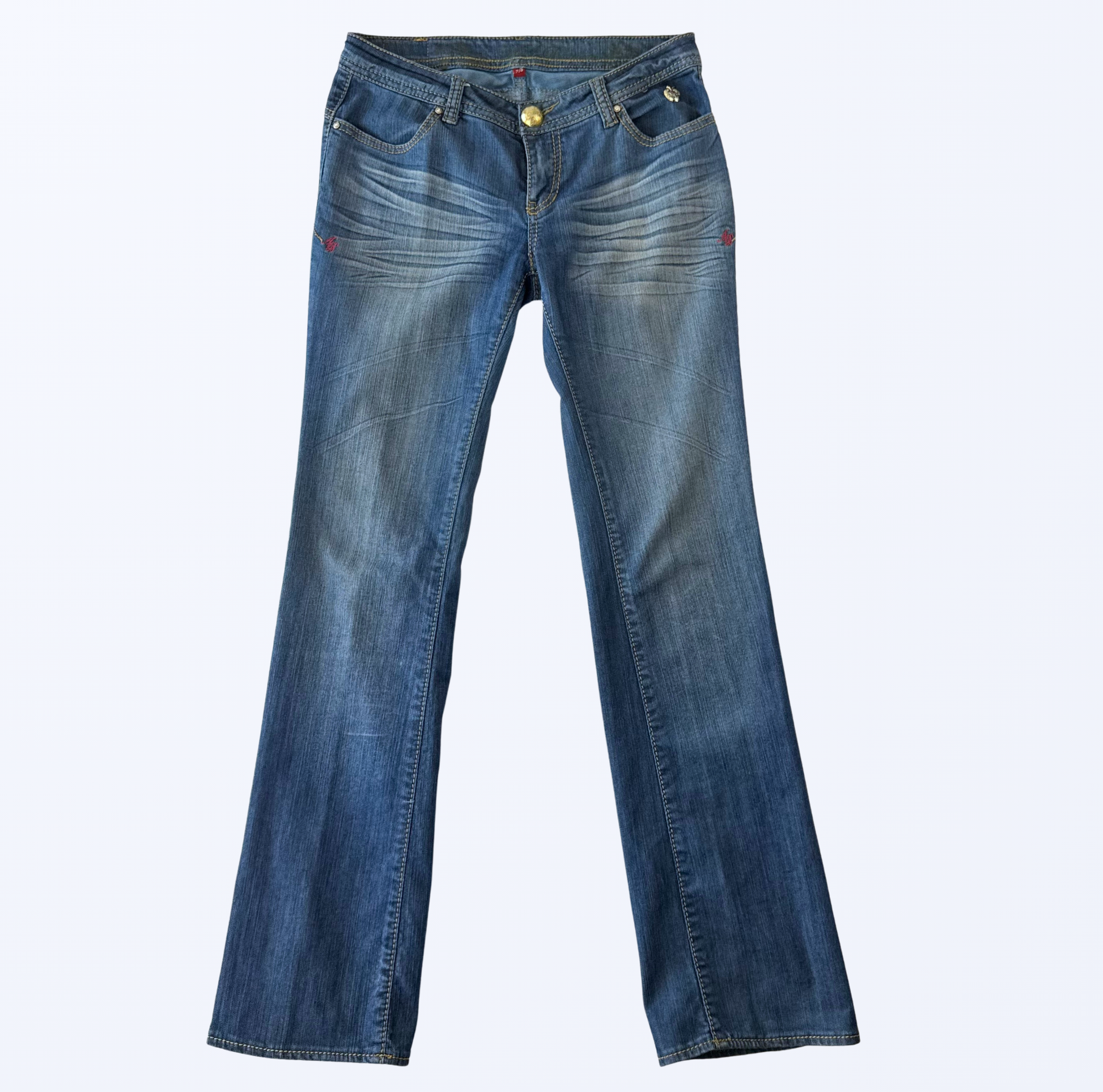 Vintage y2k apple Bottoms by Nelly Flared Jeans Bootcut Schlaghose