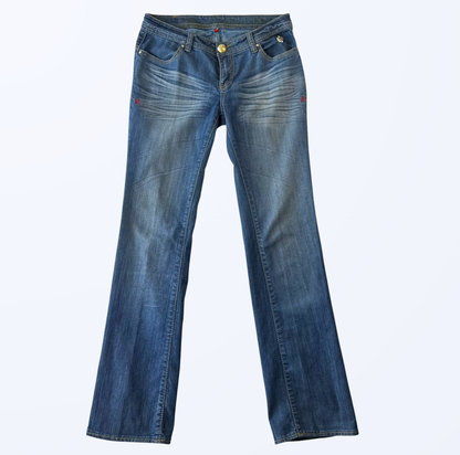 Vintage y2k apple Bottoms by Nelly Flared Jeans Bootcut Schlaghose