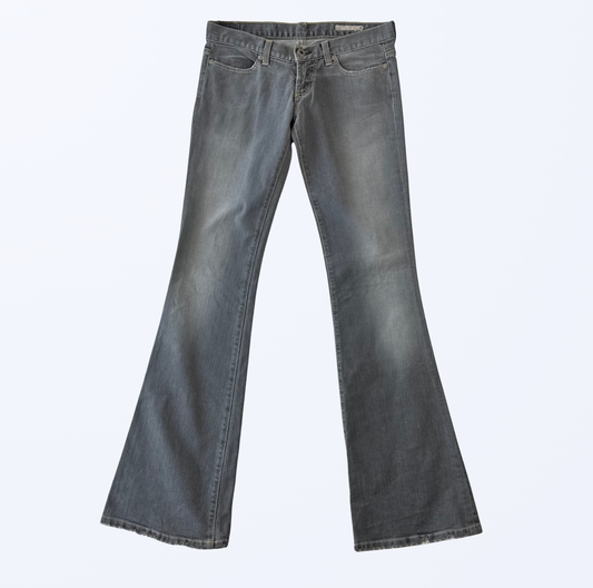 Chip & Pepper Bootcut Flared Jeans Schlaghose grau Teos vintage onlineshop