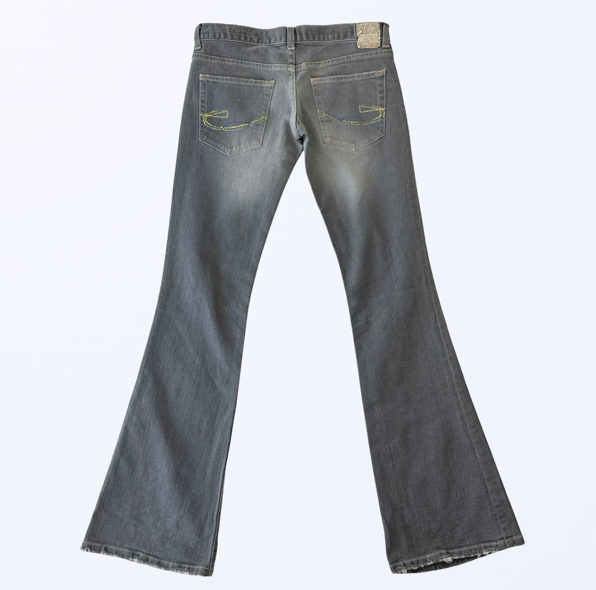 Chip & Pepper Bootcut Flared Jeans Schlaghose grau Teos vintage onlineshop