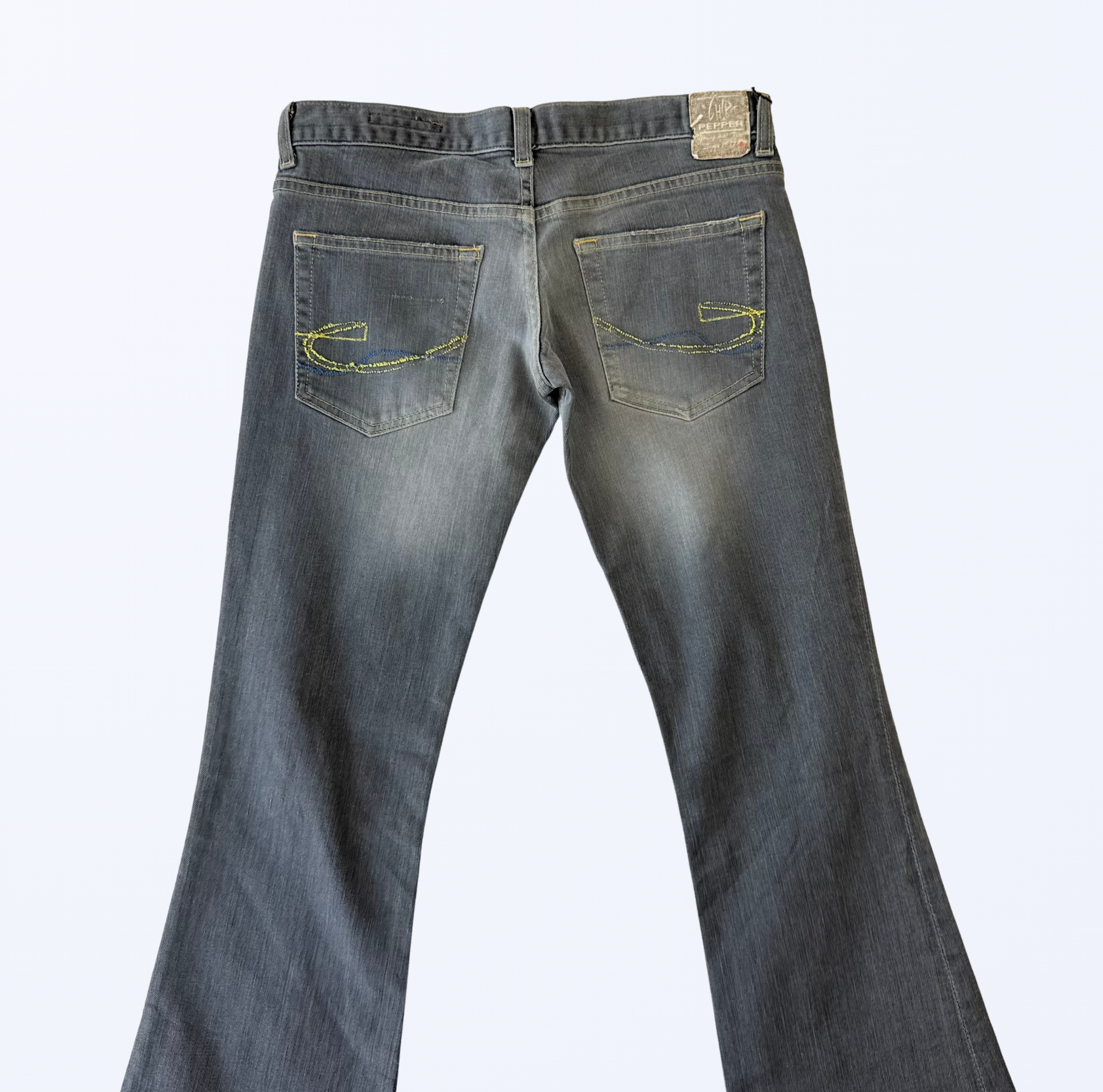Chip & Pepper Bootcut Flared Jeans Schlaghose grau Teos vintage onlineshop