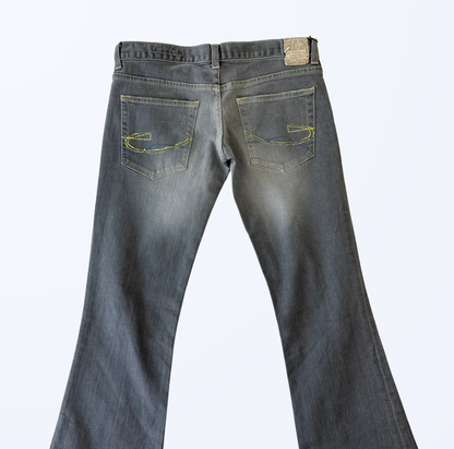 Chip & Pepper Bootcut Flared Jeans Schlaghose grau Teos vintage onlineshop