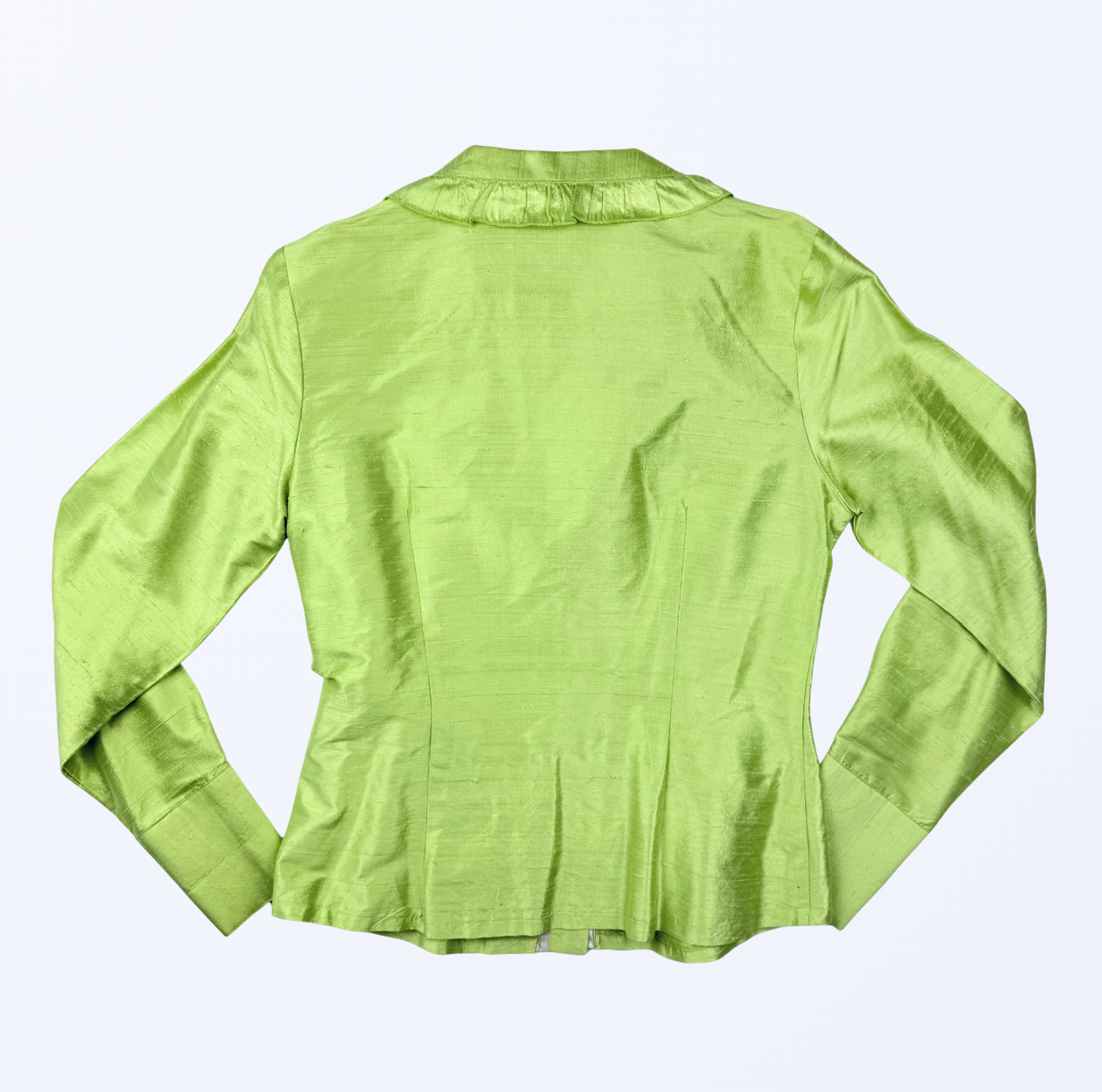 Daniel und Mayer Milano Seidenbluse grün Fairy Whimsy 