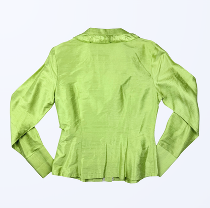 Daniel und Mayer Milano Seidenbluse grün Fairy Whimsy 