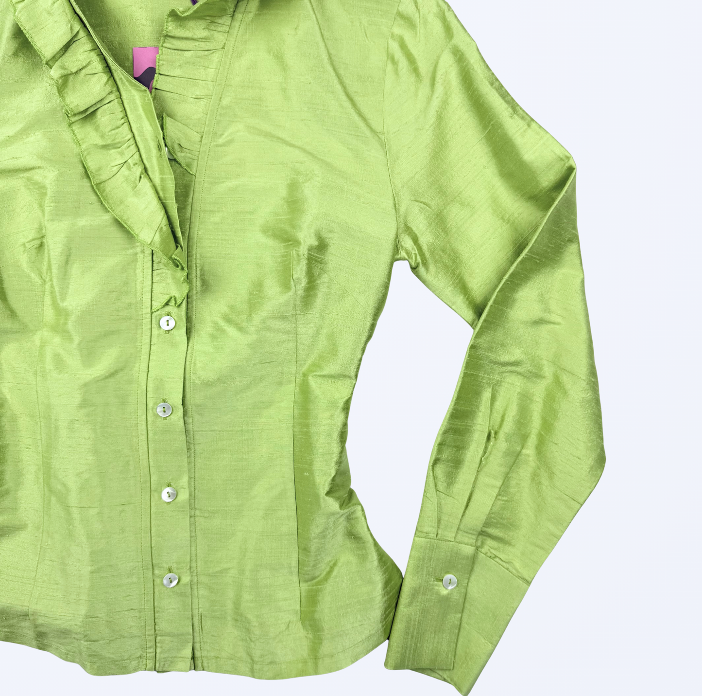 Daniel und Mayer Milano Seidenbluse grün Fairy Whimsy 