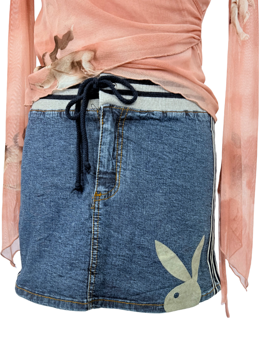 Vintage Playboy denim mini skirt Jeans Minirock rare y2k must have