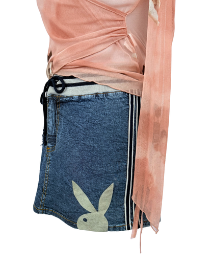 Vintage Playboy denim mini skirt Jeans Minirock rare y2k must have