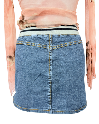 Vintage Playboy denim mini skirt Jeans Minirock rare y2k must have