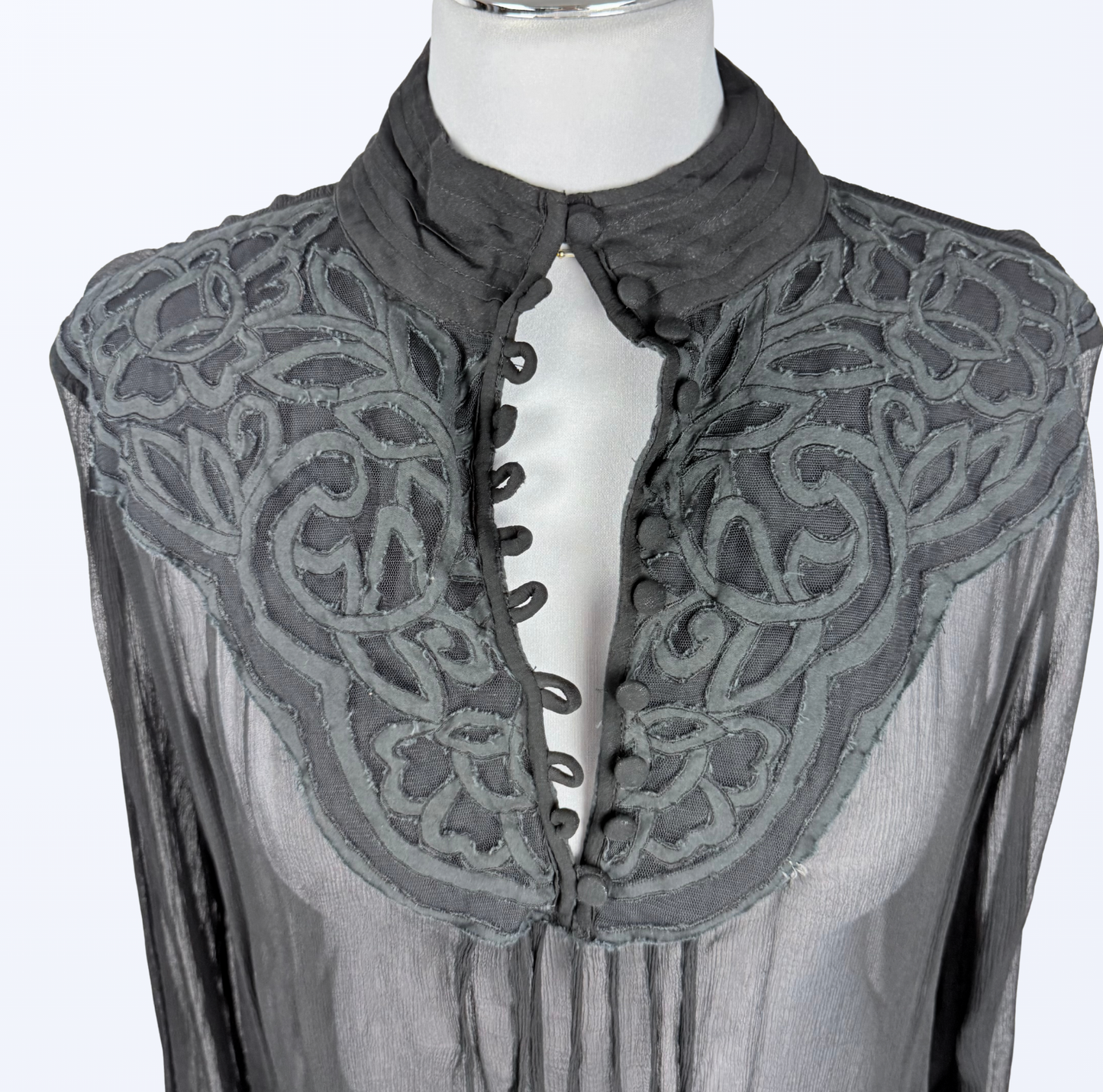 iBlues Bluse Knopfdetails Seide Teos Vintage Onlineshop