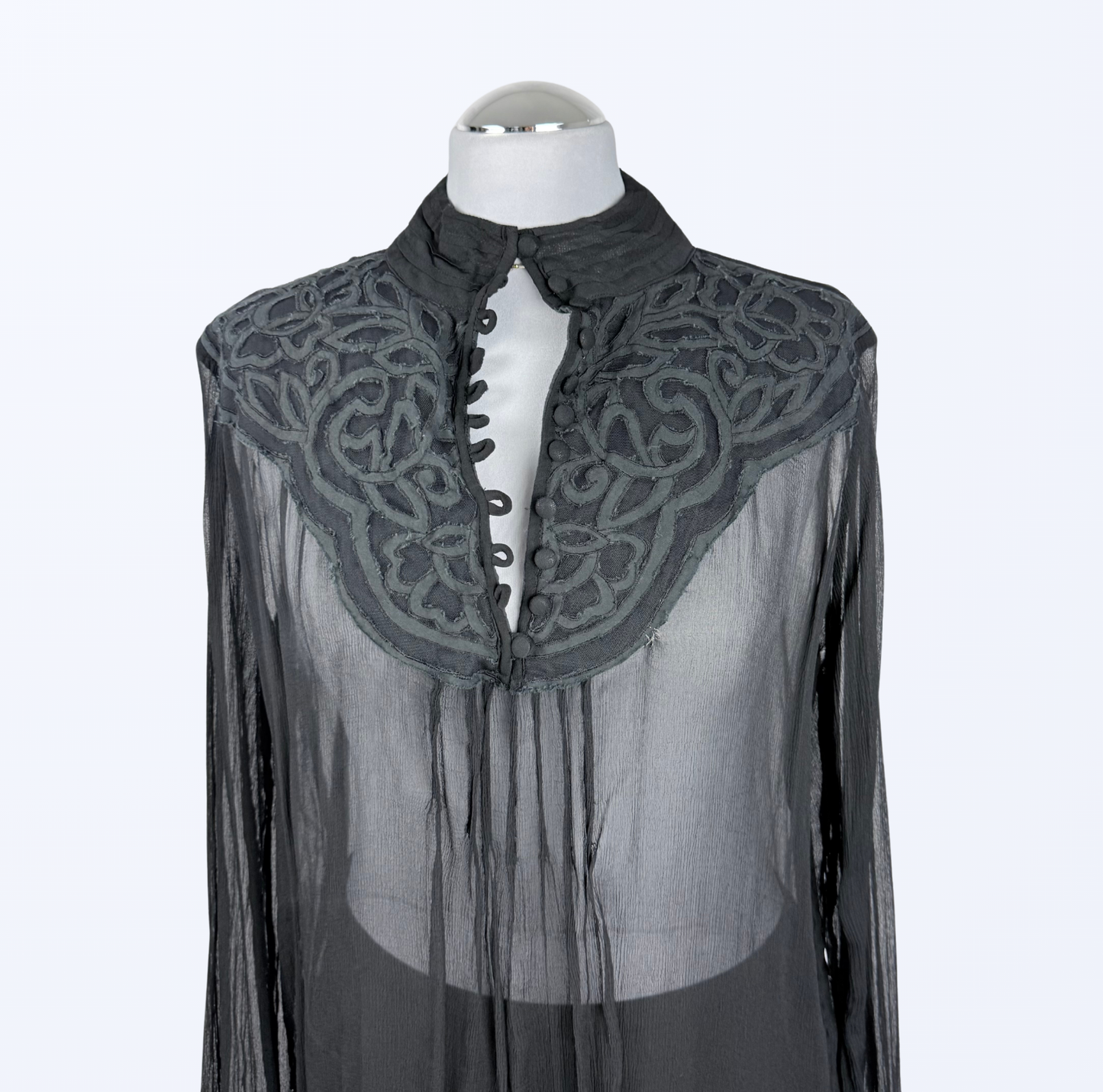 iBlues Bluse Knopfdetails Seide Teos Vintage Onlineshop