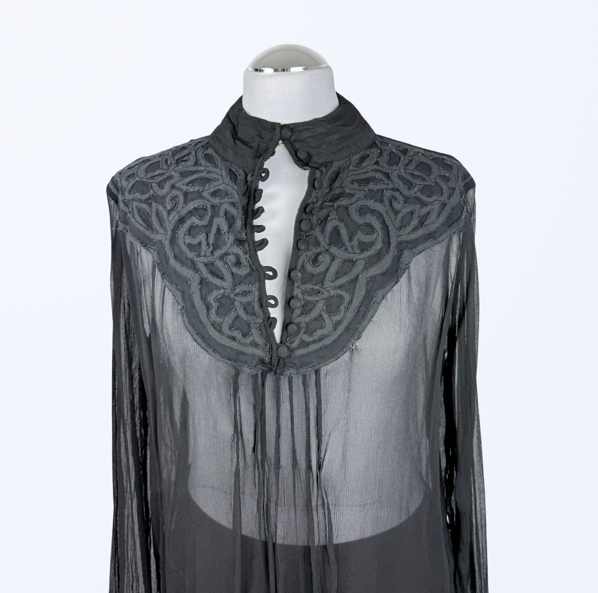 iBlues Bluse Knopfdetails Seide Teos Vintage Onlineshop